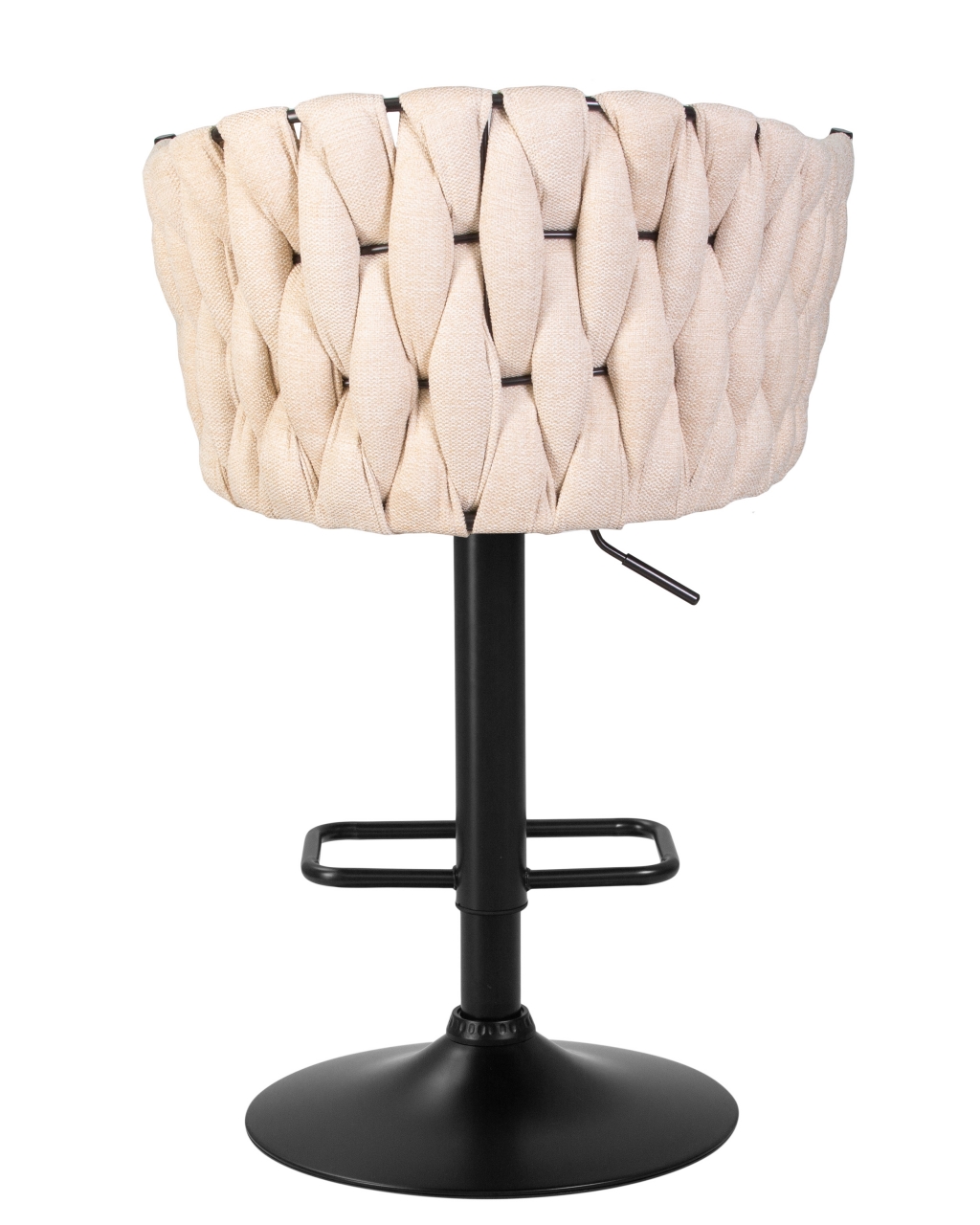 Стул барный DOBRIN LEON Бежевая ткань LAR 275-1