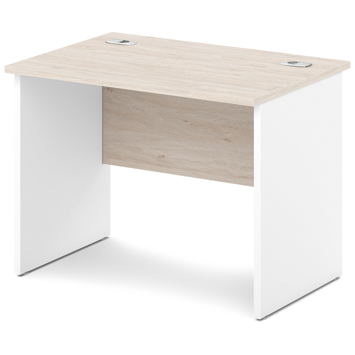 Стол прямой Sentida S-10 Белый-Дуб Верцаска светлый