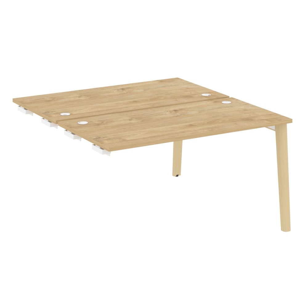 Стол-приставка двойной к опорным элементам ONIX WOOD OW.D.SPR-3.7 Тиквуд Светлый/Светлый