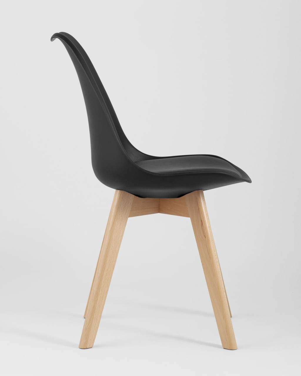 Обеденная группа стол Oslo Square 80x80 см, 4 стула Frankfurt Черный