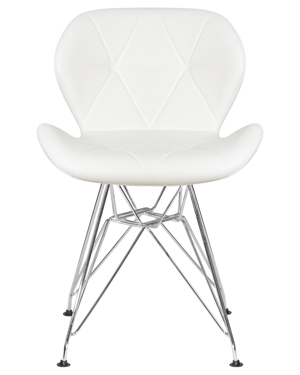 Стул обеденный DOBRIN BUTTERFLY CHROME Белый