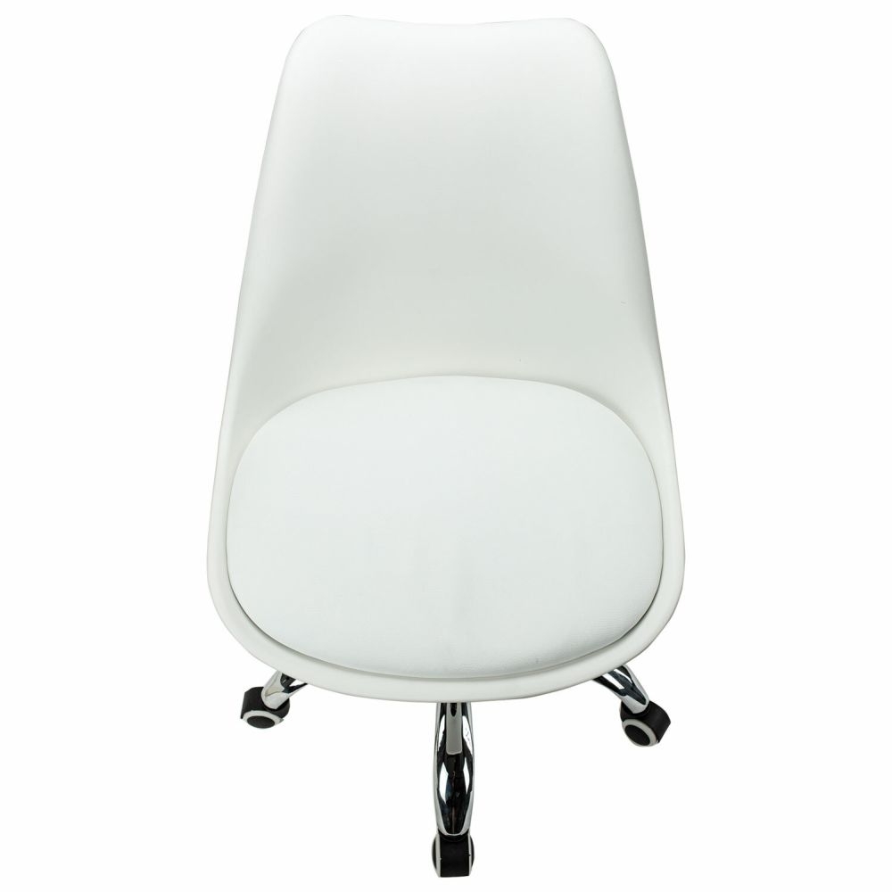 Офисное кресло БРАБИКС Еамес МГ-310 CХ экокожа Белый / BRABIX Eames MG-310 CH
