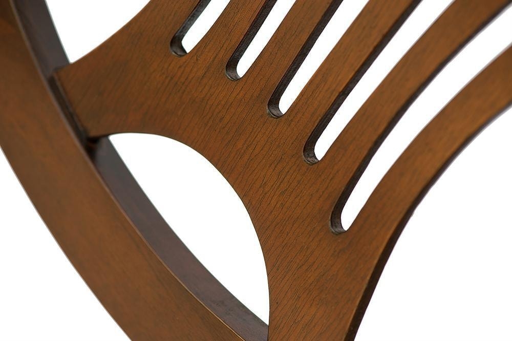 Стул Персей/ Perseus дерево гевея, 46х54х99см, Cappuchino , ткань кремовая с рисунком (3321)