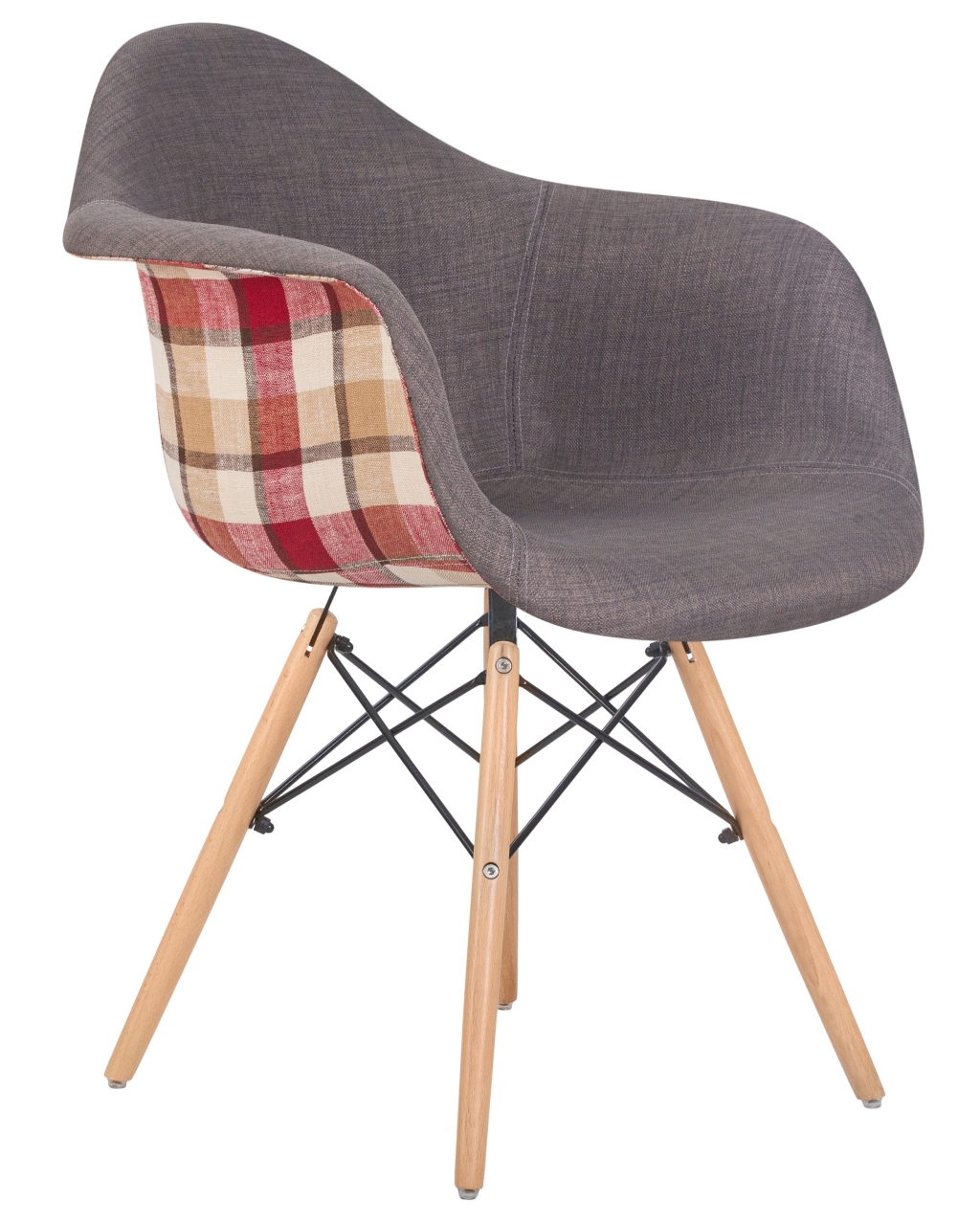 Стул обеденный DOBRIN DAW THOMAS 010 Серая ткань