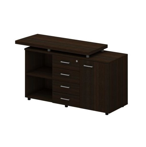 Брифинг-приставка под оргтехнику левая Талант 264 шоколад