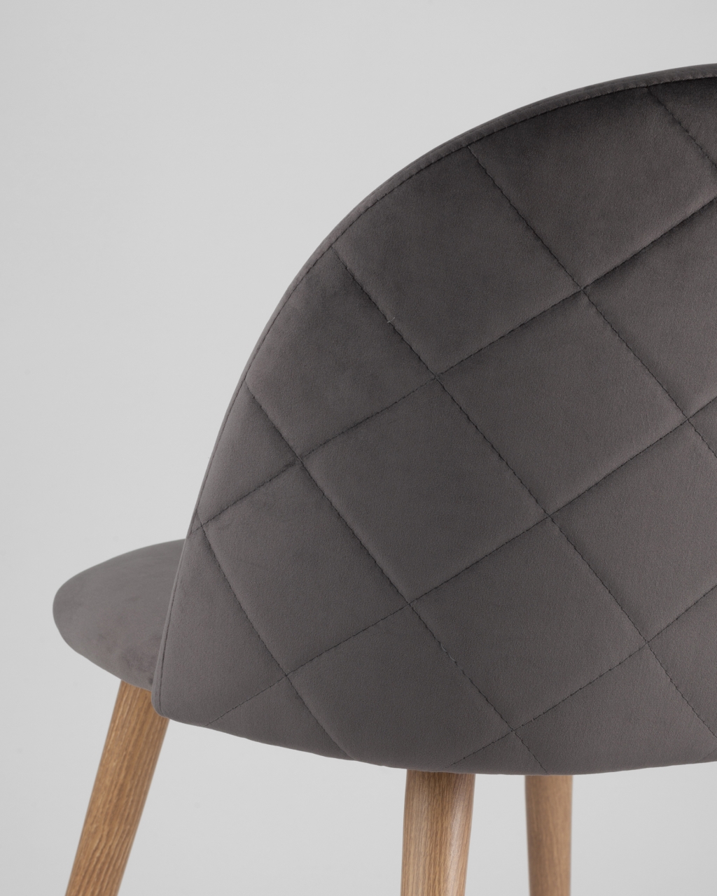 Стул Лион ромбами Серый