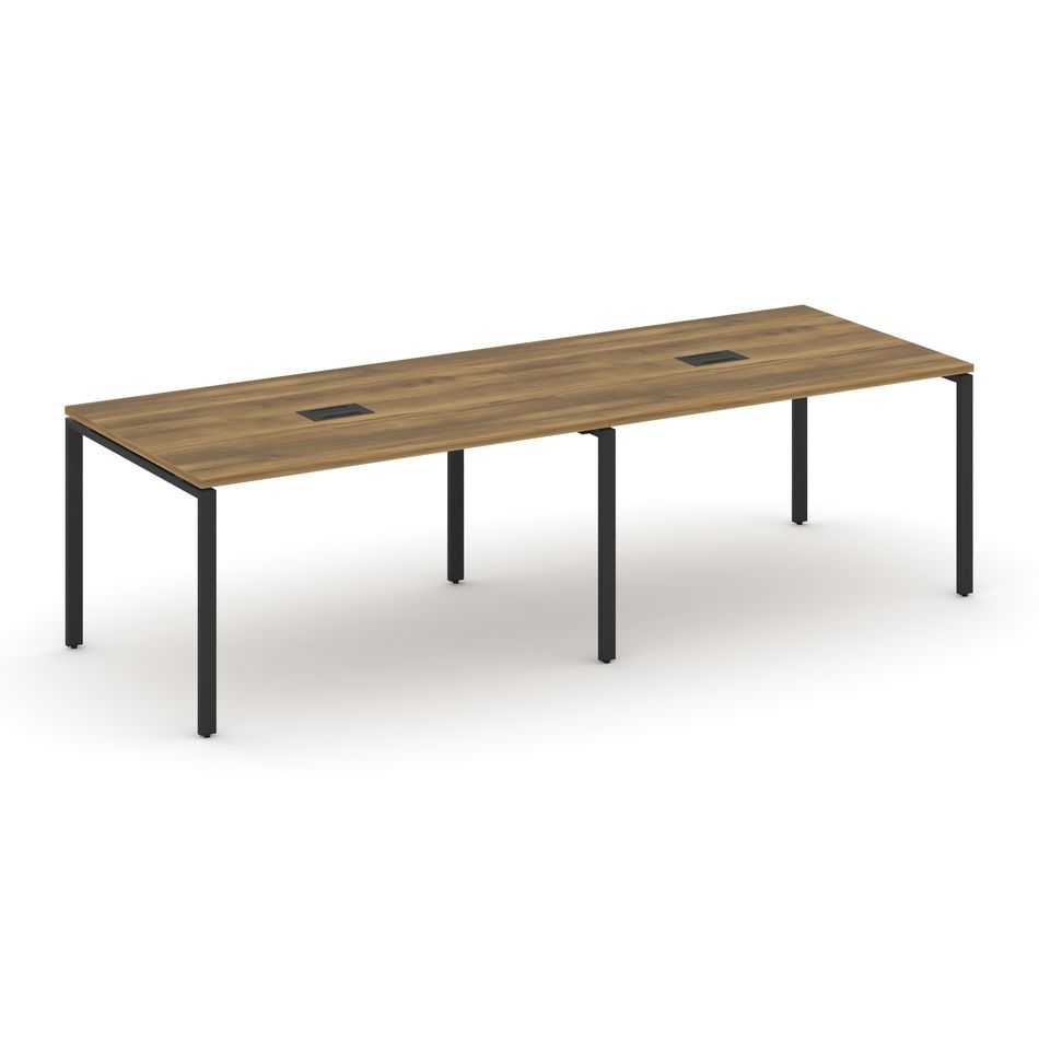 Стол переговорный (2 столешницы) CONCEPT CN.PRG-023 Сандал Янтарный Черный