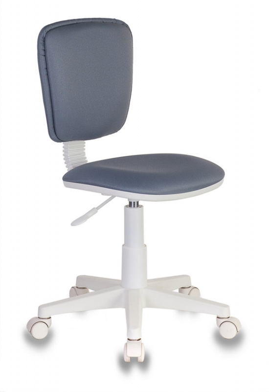 Кресло детское Бюрократ CH-W204NX (пластик белый) Серый 15-48