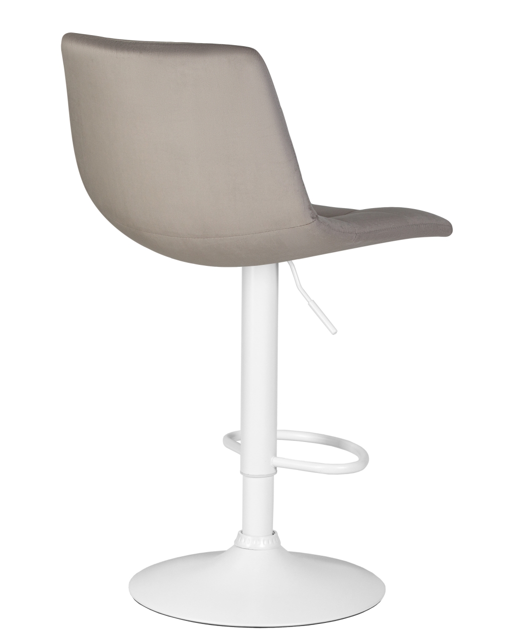 Стул барный DOBRIN TAILOR WHITE (серый велюр (MJ9-75)) 2 шт