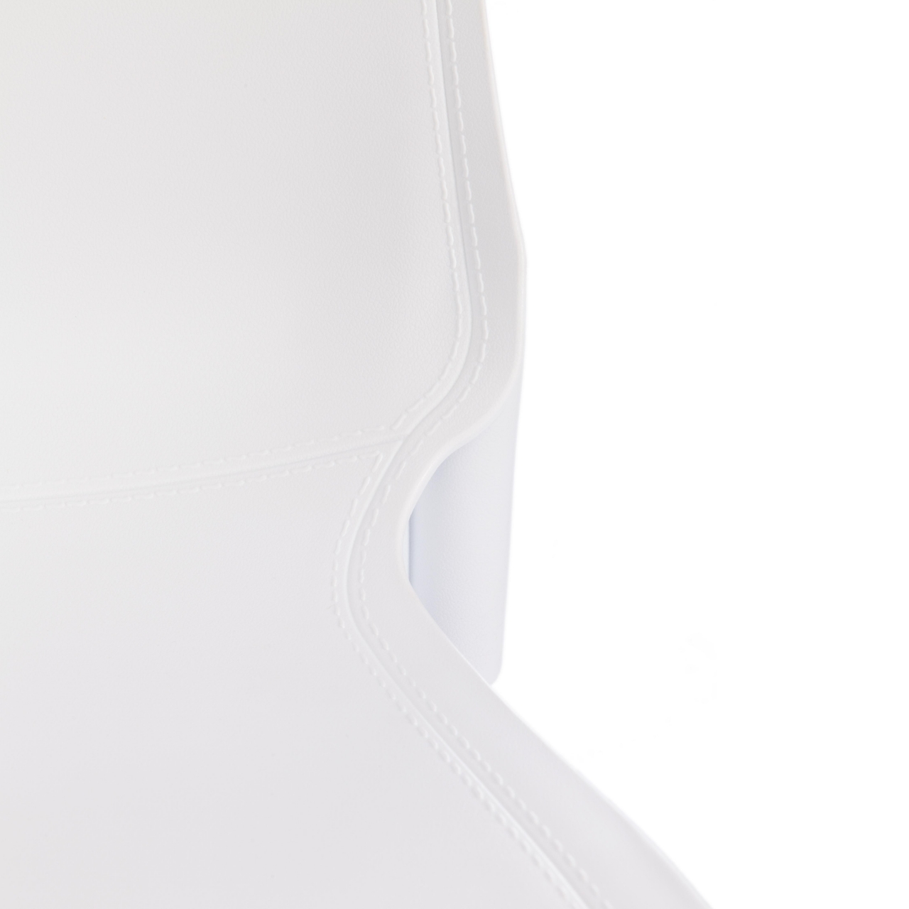 Стул GENIUS (mod 75) металл/пластик, 46x56x84cм, белый/ножки хром