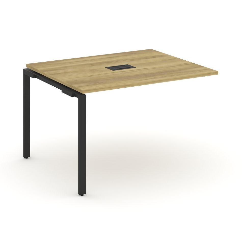Проходной наборный элемент переговорного стола CONCEPT CN.NPRG-012 Дуб Винченцо Черный