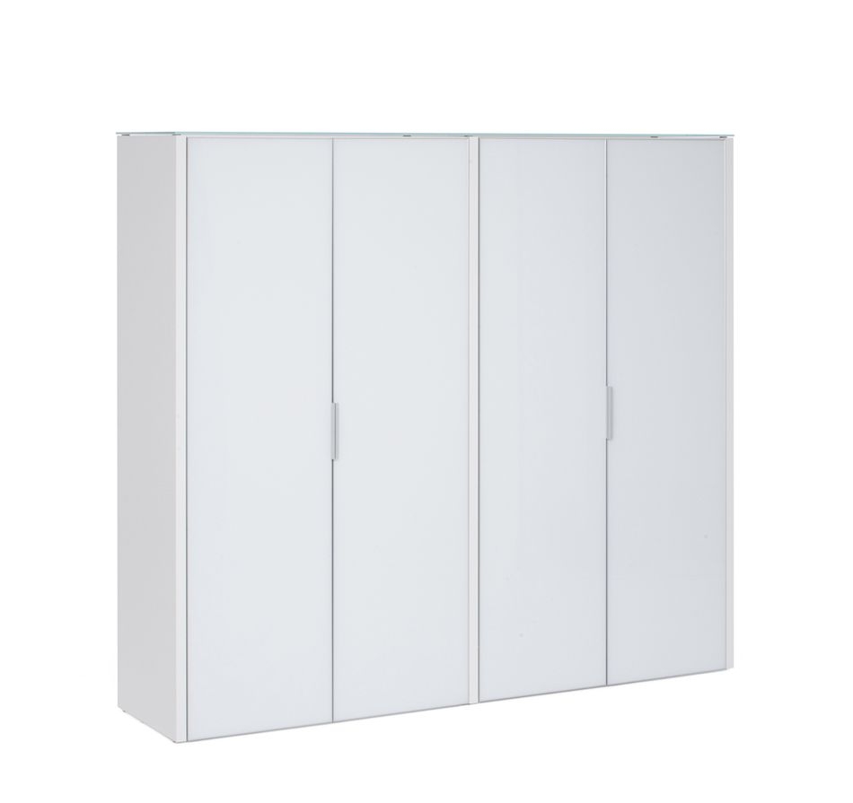 Каркас шкаф высокий, 4 двери GALA LIB4/980 WHITE GLASS Белый