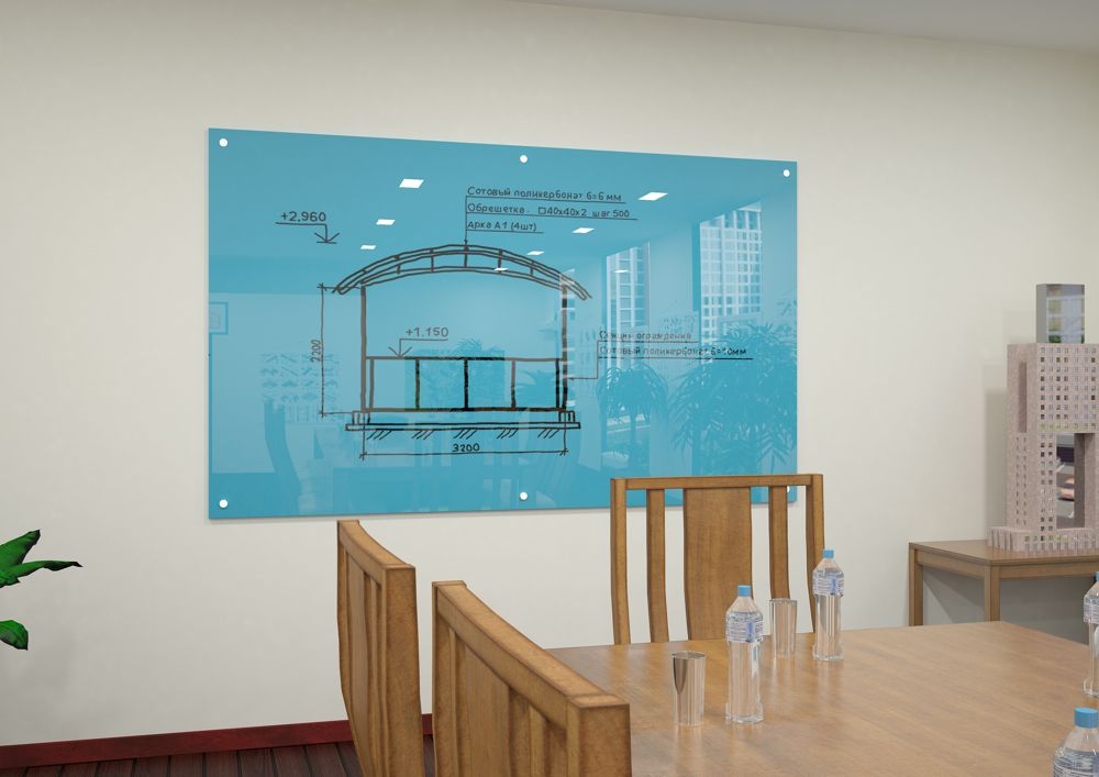 Доска магнитно-маркерная c внешними видимыми креплениями Askell Standart N120180 (053)