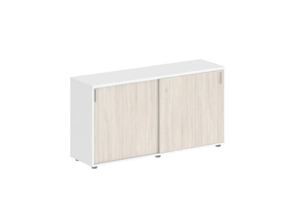Шкаф-купе низкий с замком Sigma SG.702.WH.OL Белый Дуб светлый