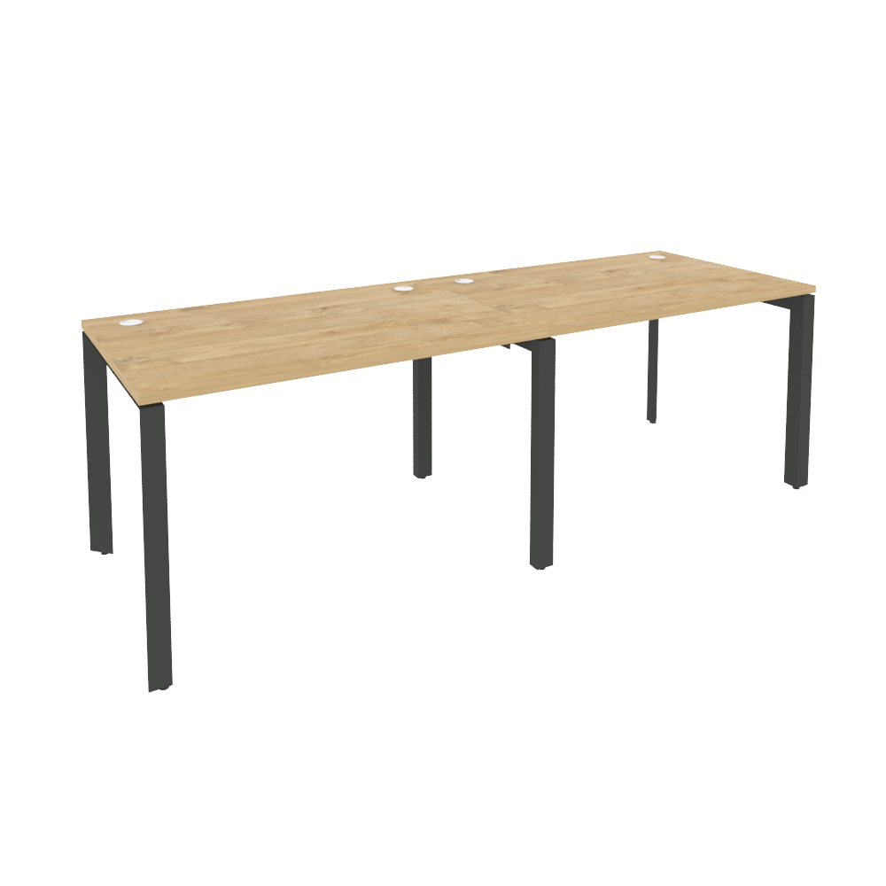 Рабочая станция на П-образном м/к ONIX O.MP-RS-2.2.8 Тиквуд Светлый/Антрацит