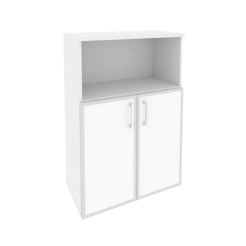 Шкаф средний широкий ONIX O.ST-2.2R white Белый Бриллиант
