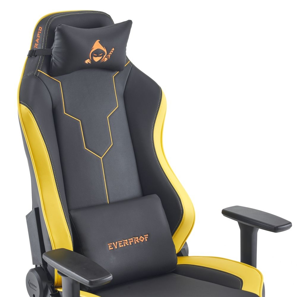 Кресло геймерское Everprof Rapid Экокожа Желтый