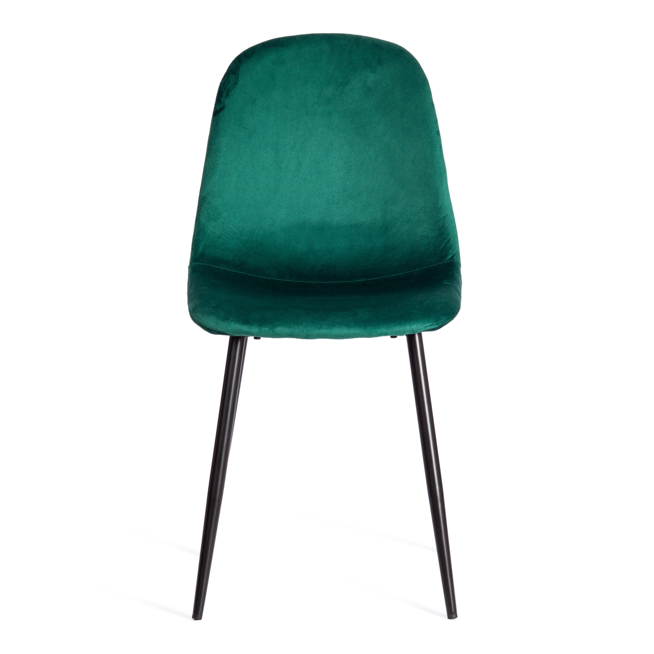 Стул BREEZE (mod. 4724) вельвет/металл, 44 х 53 х 87 см, Light dark green (изумрудный) HLR56 / черный