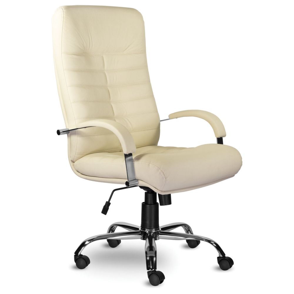 Кресло офисное Орион хром Бежевое