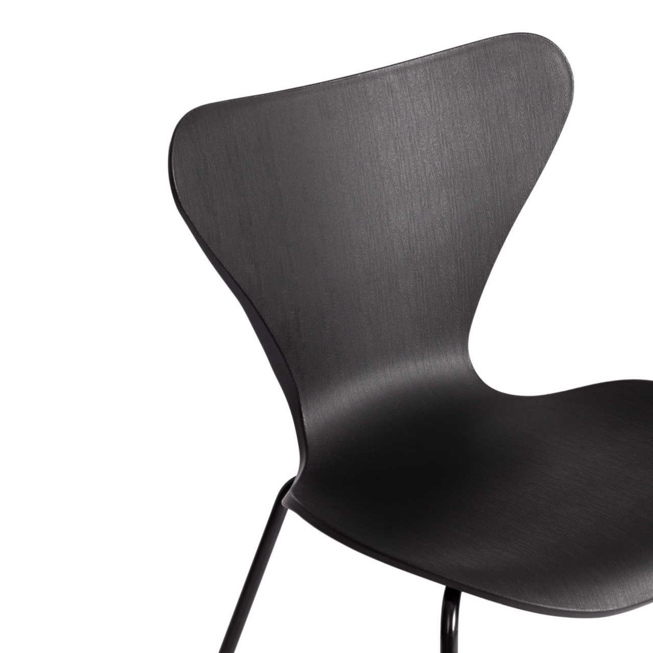 Стул Jacobsen (mod DC 102-1) пластик/металл, 45 х 54.5 х 80 см, Black (Черный) / Black (Черный)