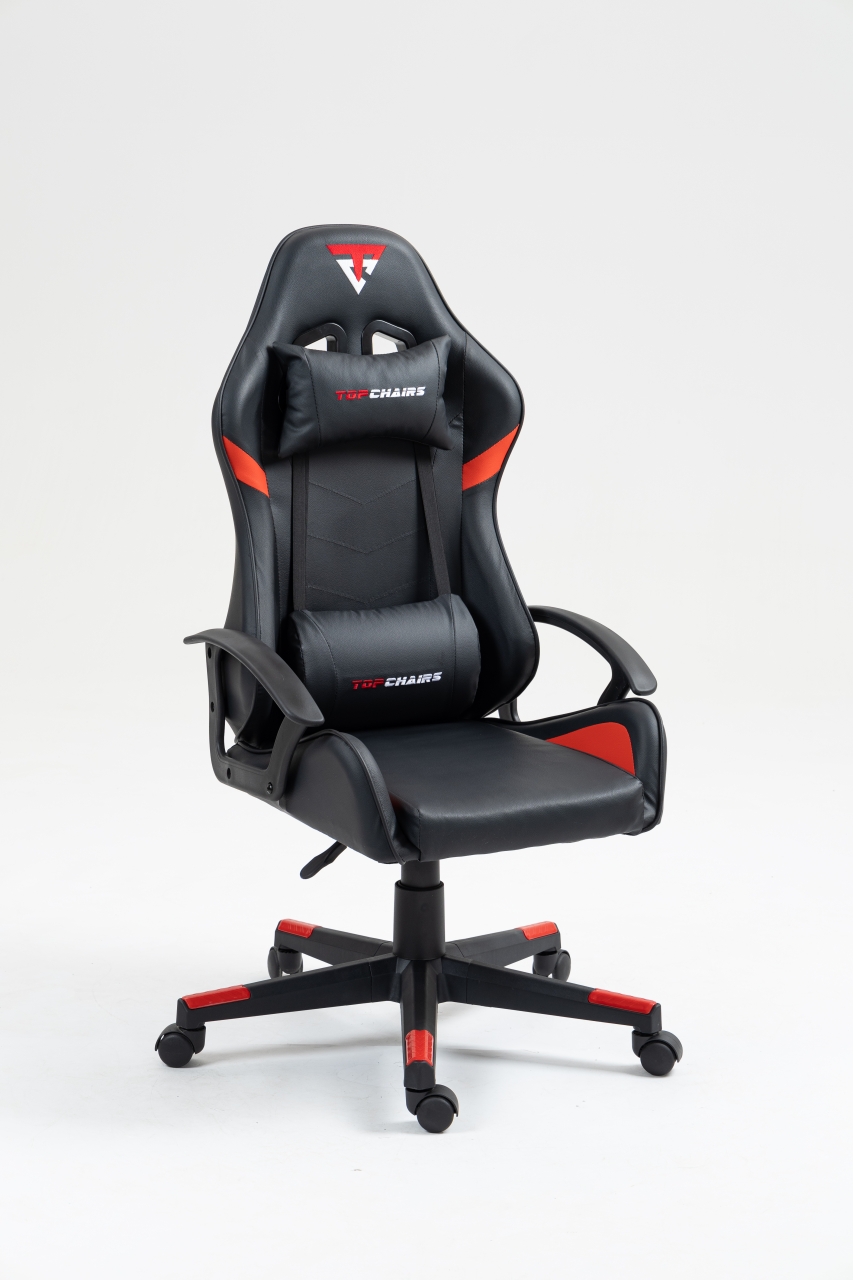Кресло спортивное TopChairs Warden черно-красный