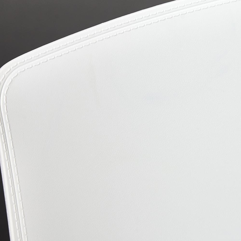 Стул GENIUS (mod 75) металл/пластик, 46x56x84cм, белый/черные ножки