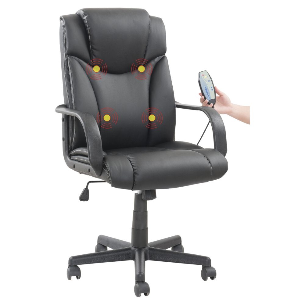 Кресло с массажным модулем БРАБИКС Релакс МС-001 Черный / BRABIX Relax MS-001