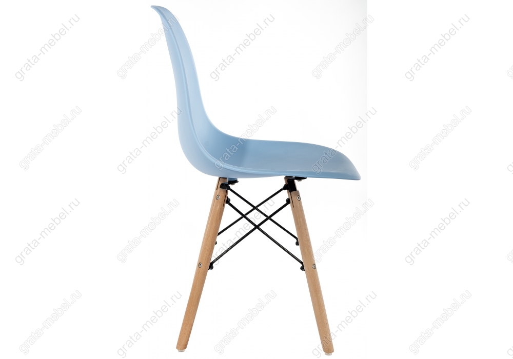 Стул деревянный Eames PC-015 blue