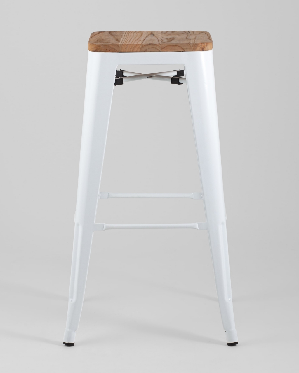 Стул барный TOLIX WOOD Белый глянцевый