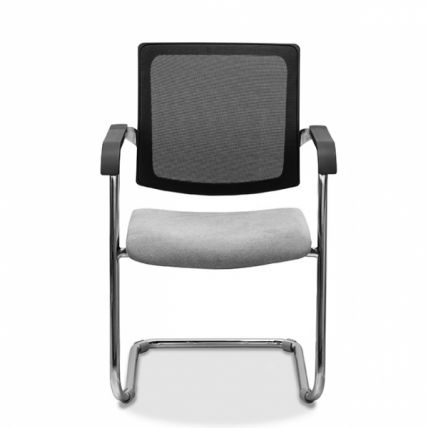 Стул офисный Домино спинка-сетка На заказ (экокожа)