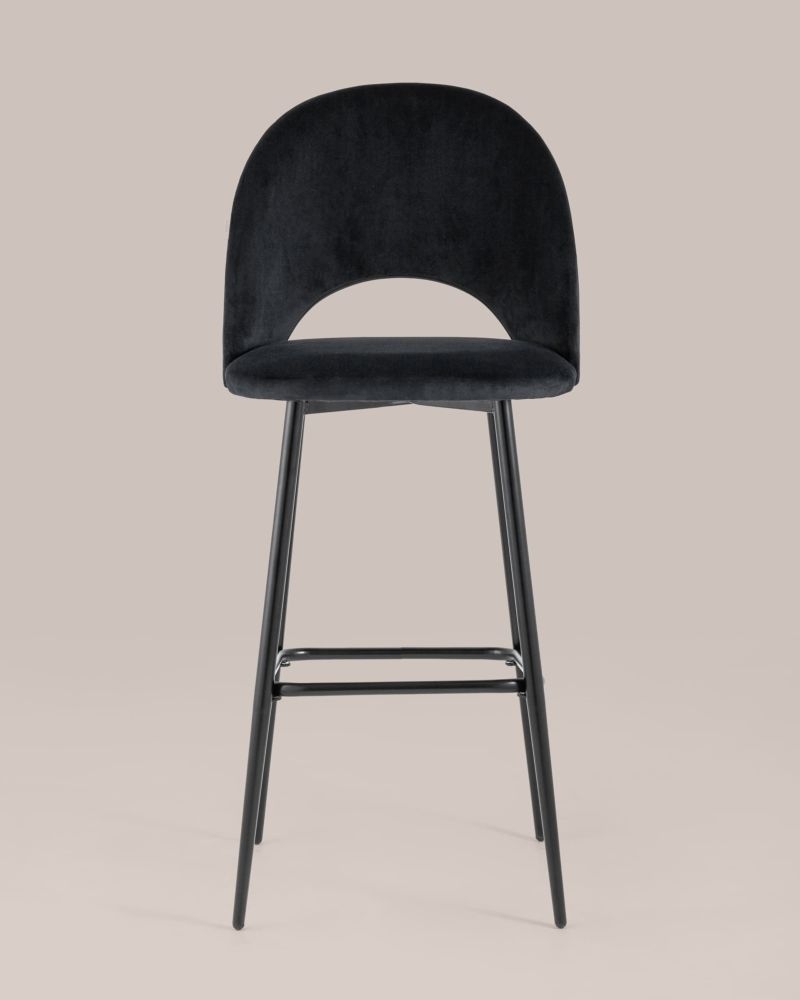 Стул барный Меган Черный