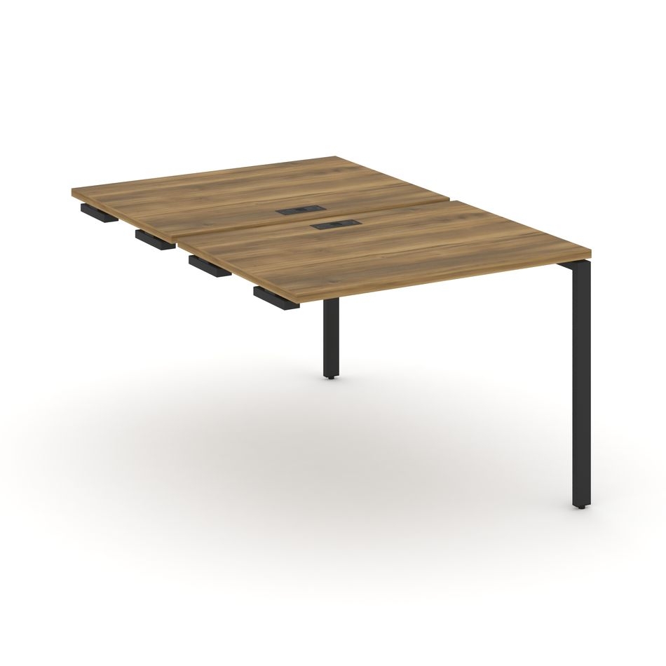 Двойной стол-приставка к опорным тумбам/шкафам CONCEPT CN.DSPR-001 Сандал Янтарный Черный