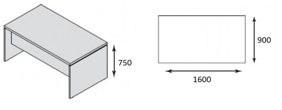 Стол L160 FERMO WOOD 72S002 V3V2 Венге