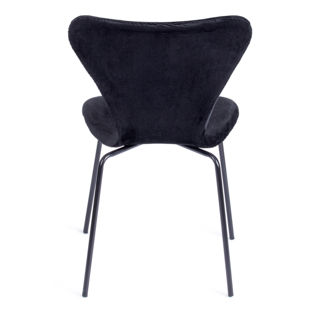 Стул Jacobsen SOFT (mod DC 103) / 1 шт. в упаковке металл/флок, 59x45.5x84.5, черный