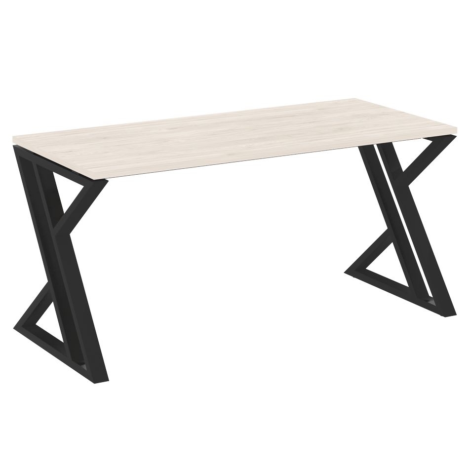 Стол рабочий LOFT VR.L-SRZ-4.7 Металл черный Денвер светлый