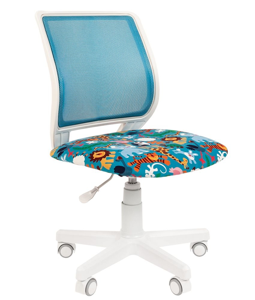 Детское кресло Chairman ТИН (Kids) 112 белый пластик зоопарк/TW-34