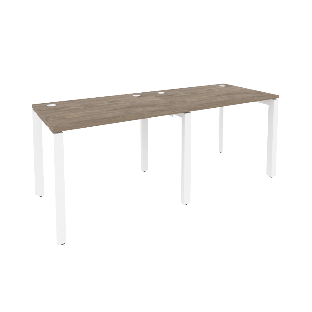 Рабочая станция на П-образном м/к ONIX O.MP-RS-2.1.7 Тиквуд Темный/Белый