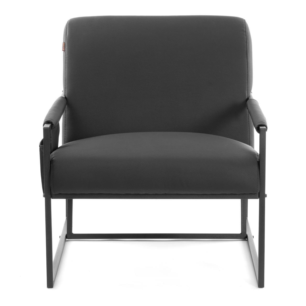 Кресло Charli LUX/Чарли Люкс экокожа , Sharp Черный, 70х80х82 см