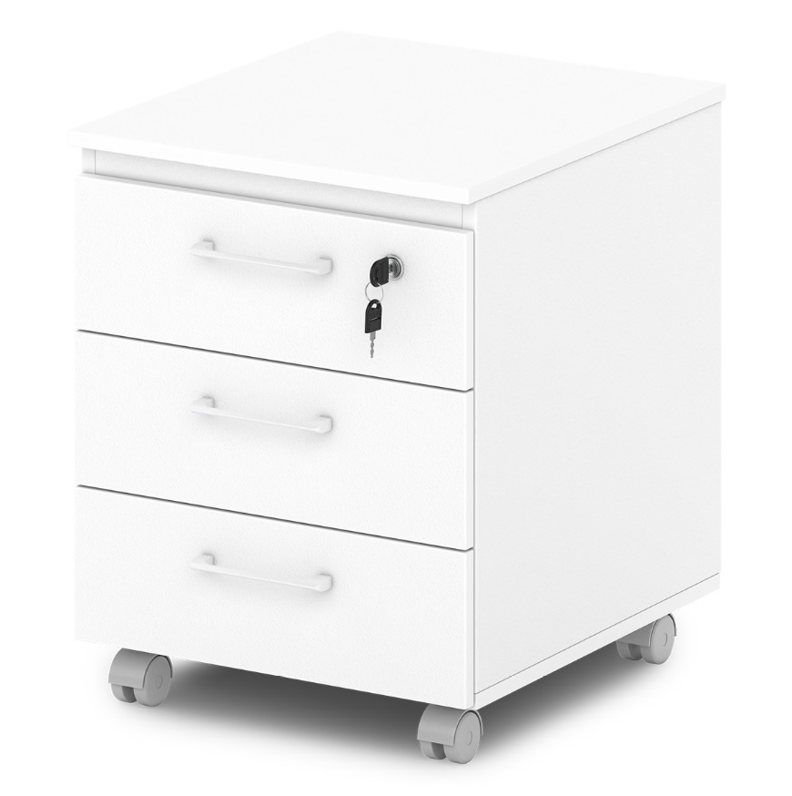 Тумба подкатная Sentida S-95 Белый