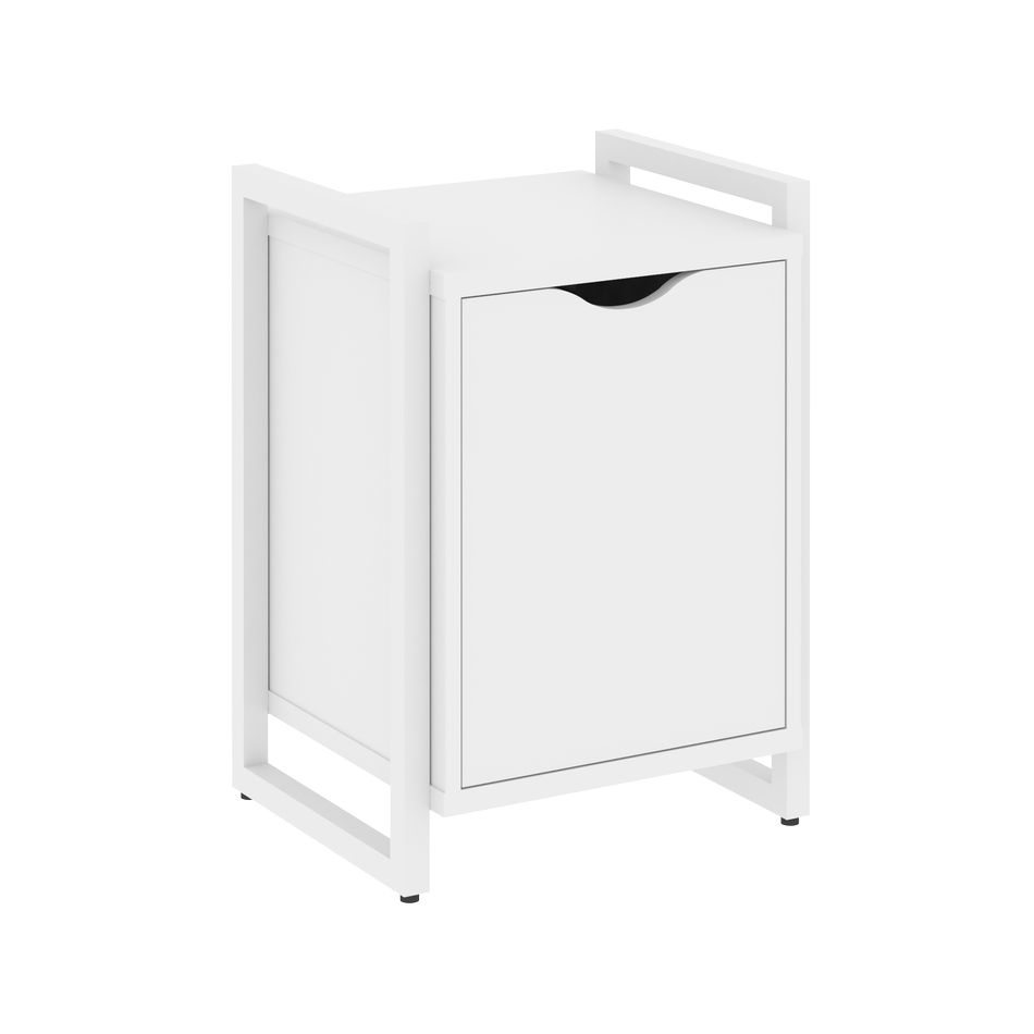 Тумба на регулируемых опорах с распашным фасадом LOFT VR.L-T2.O Металл белый Белый Бриллиант