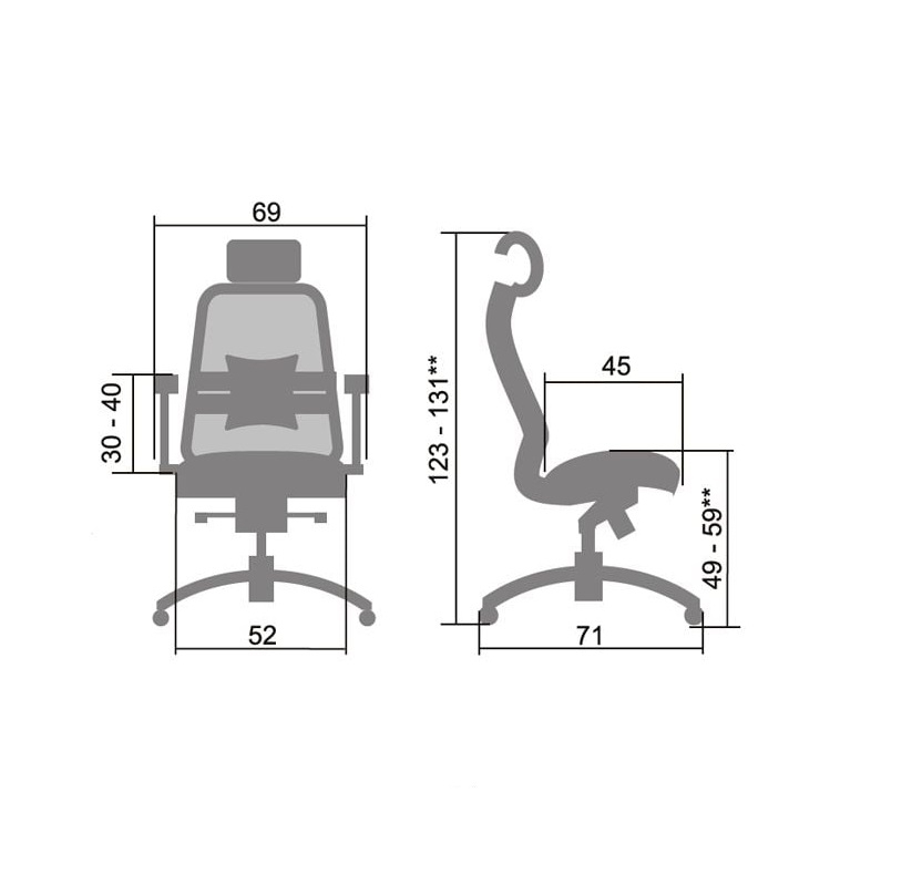 Кресло руководителя SAMURAI SL-3.02 Черный плюс