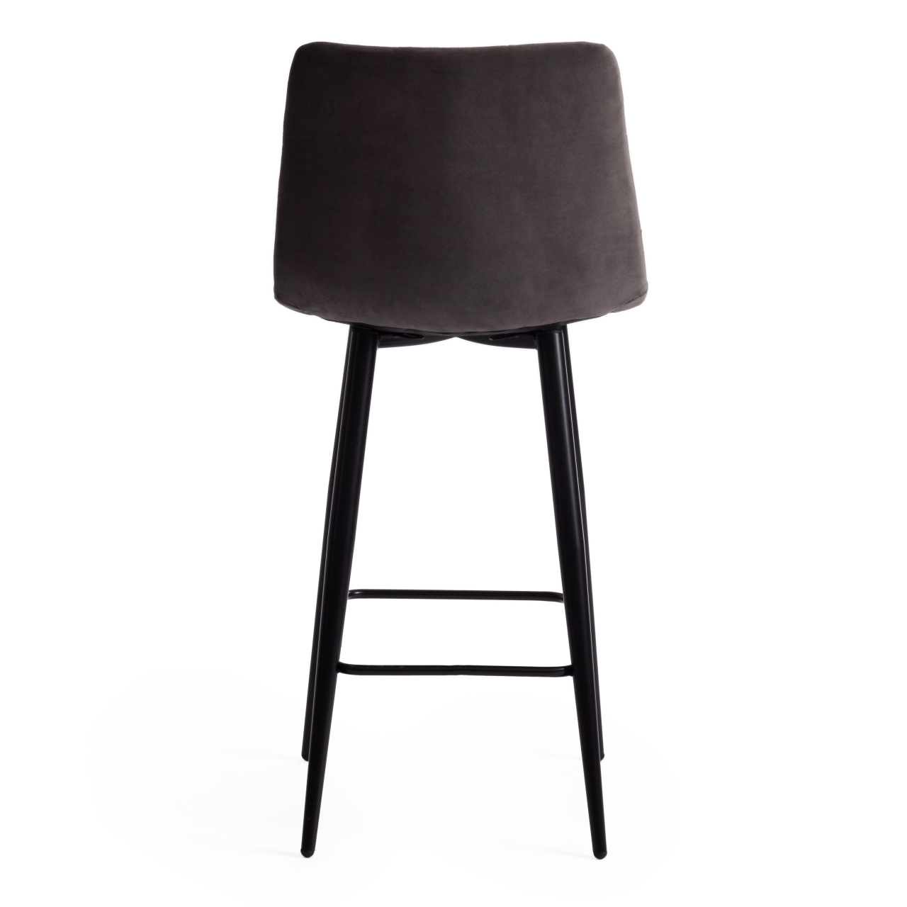 Стул полубарный CHILLY (mod. 7095пб ) ткань/металл, 53x44x94 см, высота до сиденья 66 см, темно-серый barkhat 14/черный