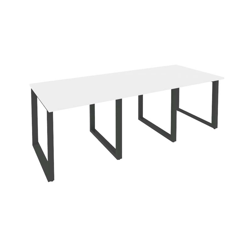 Стол переговорный (3 столешницы) ONIX O.MO-PRG-3.0 Белый Бриллиант/Антрацит