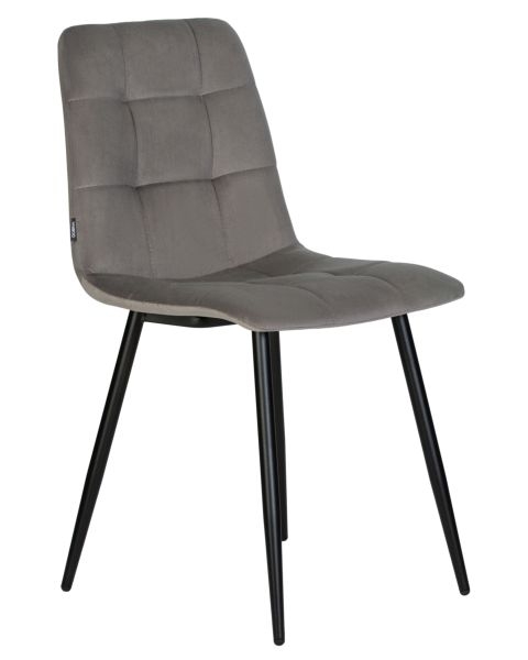 Стул обеденный DOBRIN CHILLY (Темно-серый Holland 18, основание черное) 4 шт