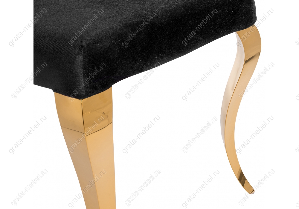 Стул Odda черный / золотой