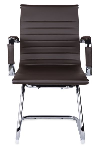 Кресло для посетителей CЛГ-620 ЛКСХ-C Бровн / CLG-620 LXH-C Brown