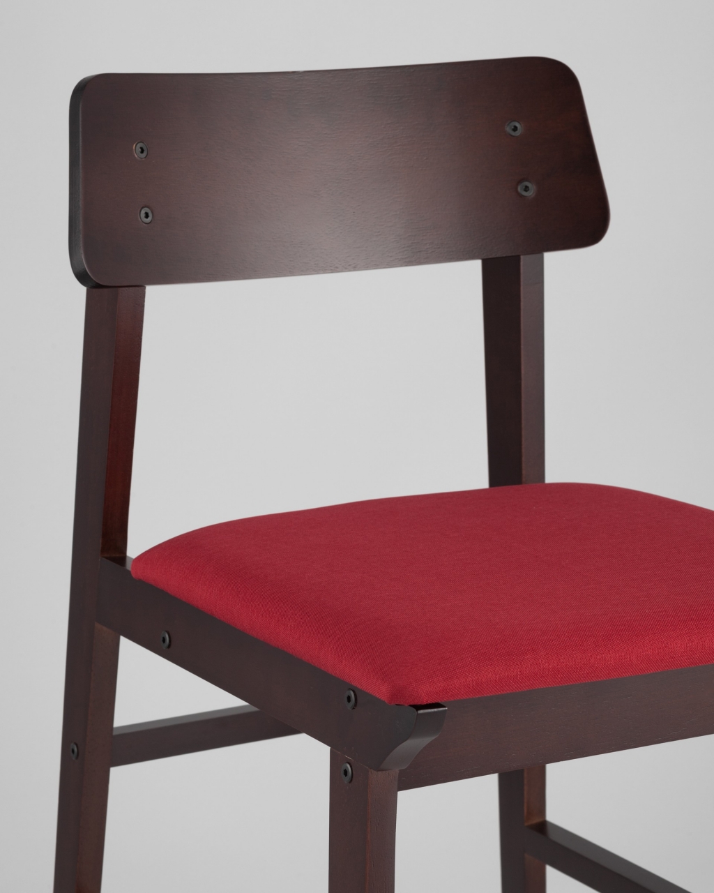 Комплект из двух стульев ODEN мягкая тканевая Красная обивка