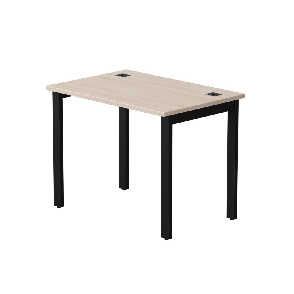 Стол прямой на металлокаркасе, опоры 90 гр Everprof EVO 254S005 Дуб Соната Черный