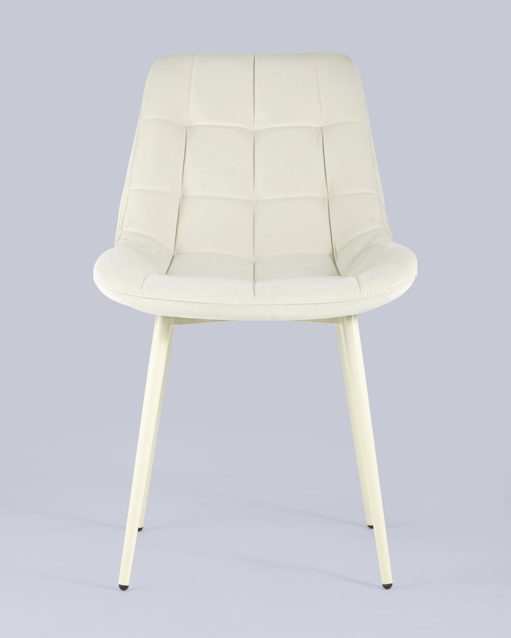 Стул Флекс кремовые ножки велюр Бежевый