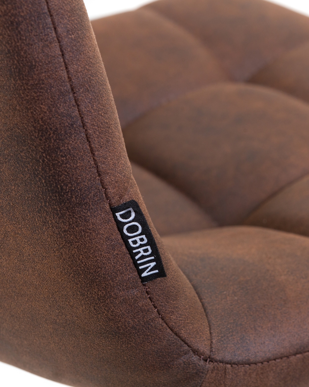 Стул барный DOBRIN NICOLE Коричневая микрофибра PK-03